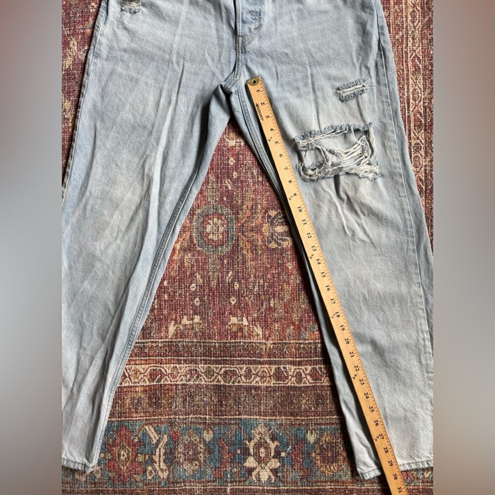 Women’s Primark Denim & Co size 10 high rise 90s boyfriend Distressed Jeans - Picture 5 of 12